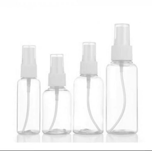 Wholesale 10/30/50/60/100ml pet transparent spray bottle small spray bottle side spray perfume fine mist empty bottle