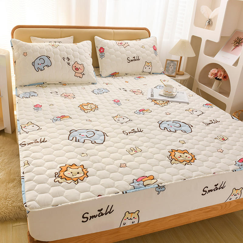 Waterproof A-Grade Cotton Fitted Sheet Pure Cotton Mattress Cover Protector for Simmons Mattress Tatami Ins Style