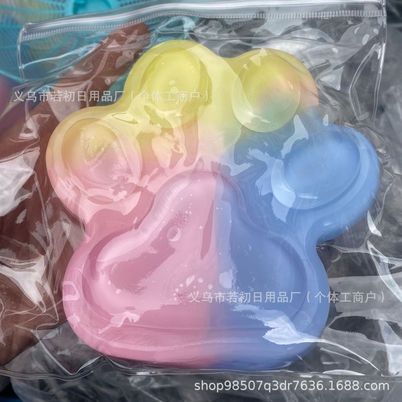 Xiaohongshuと同じスタイルのマルチカラーレインボーキャットクローは、シリコン粘土のような見た目の高価値の国境を越えた人気のおもちゃです。|undefined