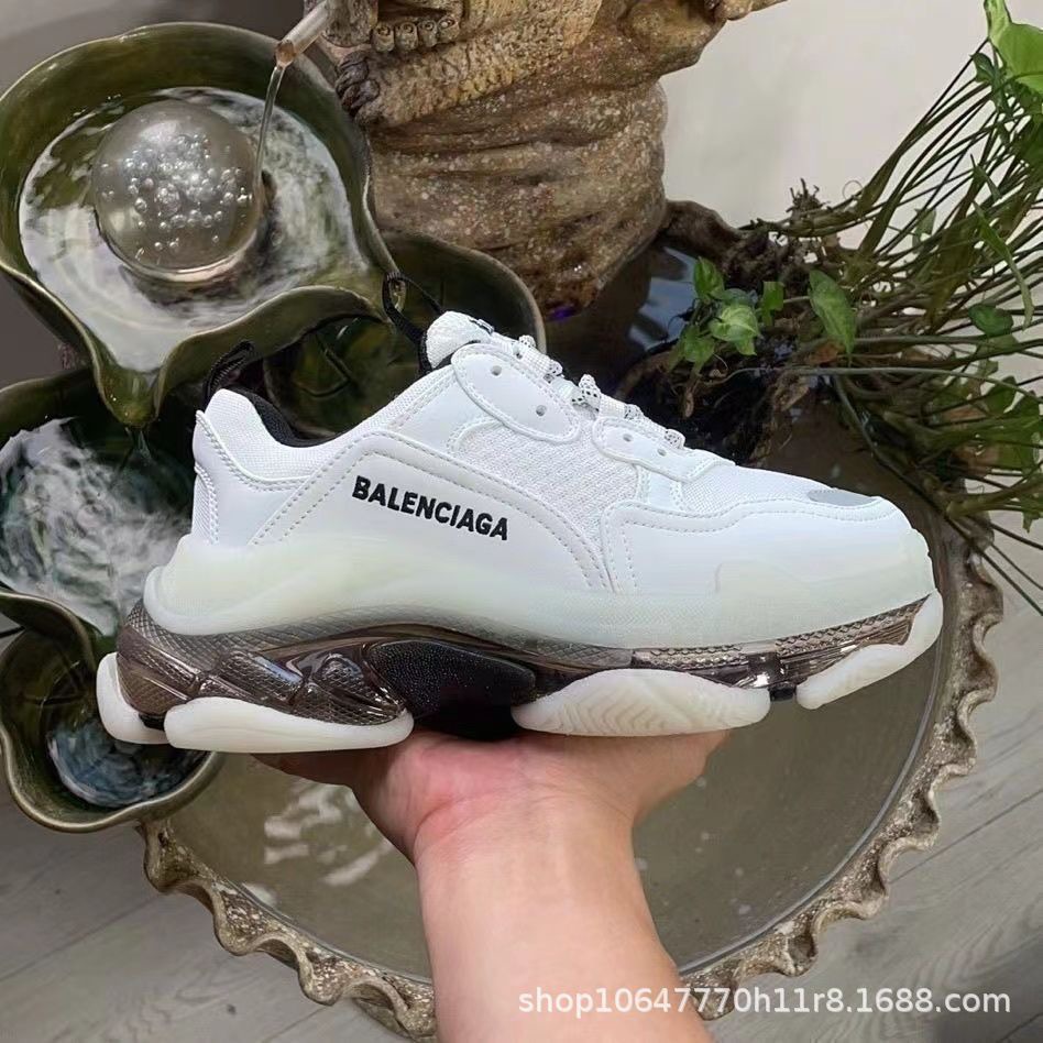 Putian Family Paris cojín de aire zapatos de papá tendencia retro zapatos de pareja hombres y mujeres zapatos deportivos casuales de suela gruesa