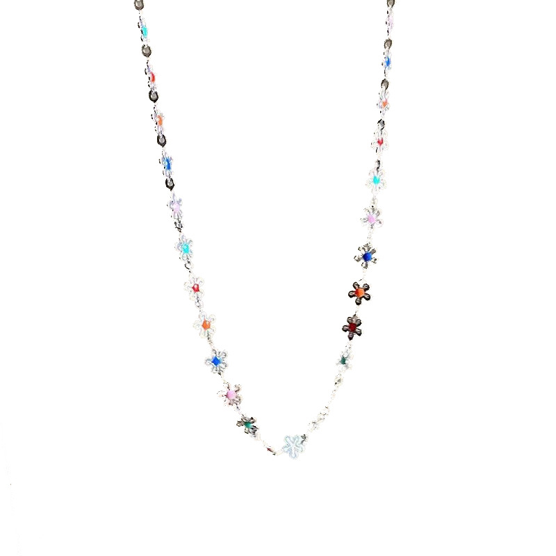 Flower Pattern Women'S Gender Sweet Flower Alloy Wholesale Pendant Necklace