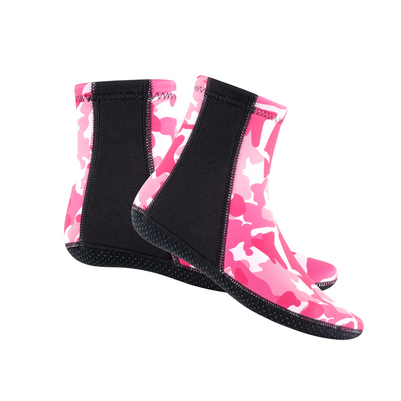 Camouflage Diving Socks 3mm Non-slip Water Sports Shoes For Unisex_voghion.com