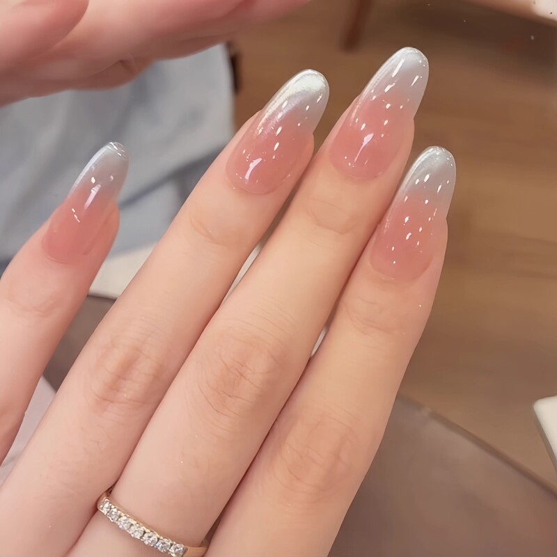 [Ice Crystal Water Drop] Purely Handmade Wearable Nail Water Drop Cat Eye Accessible Luxury High-End Whitening Nail Patch
