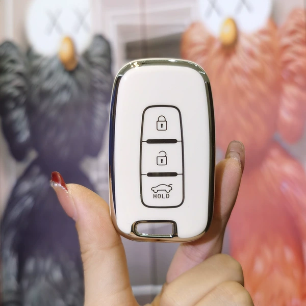 Kia C smart 3-button: milk white (single set)