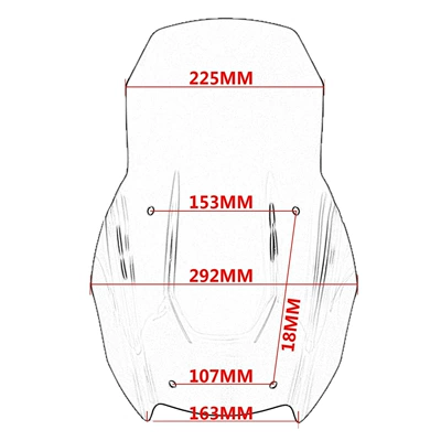 windshield deflector — Motorcycle front windshield