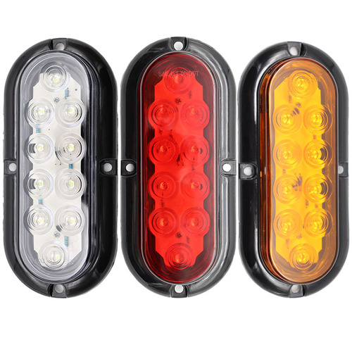 Factory wholesale 10LED truck trailer brake warning taillight trailer side width light red light white light yellow light
