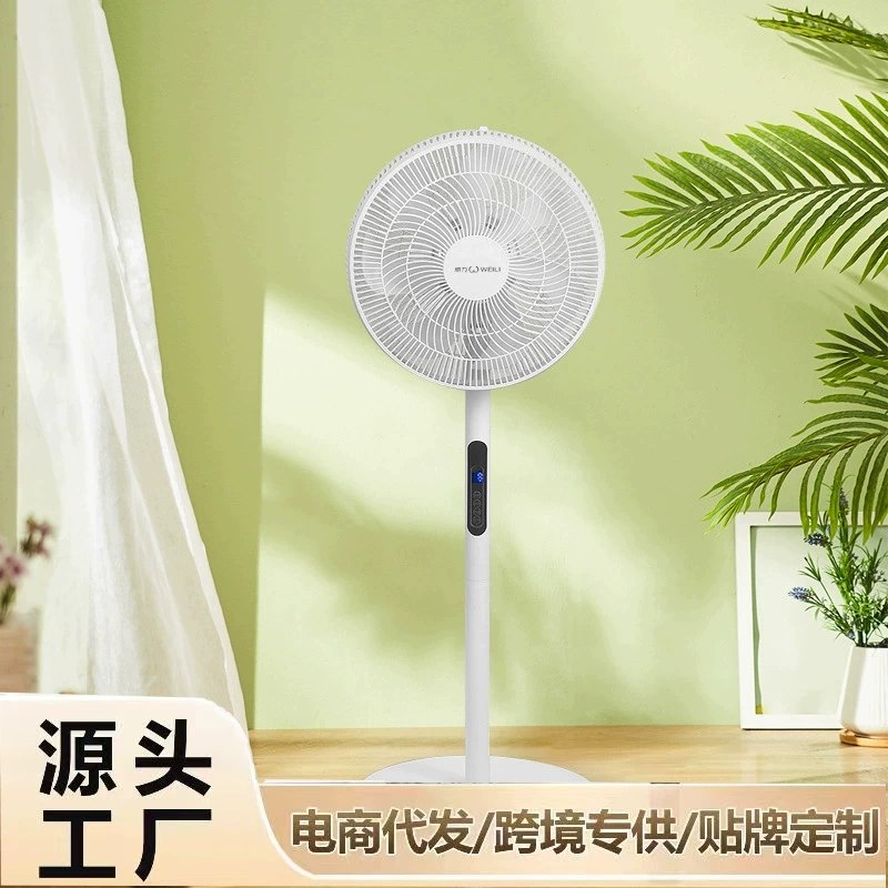 威力 [新款7叶电风扇家用16寸摇控定时节能立式循环落地扇礼品代发]