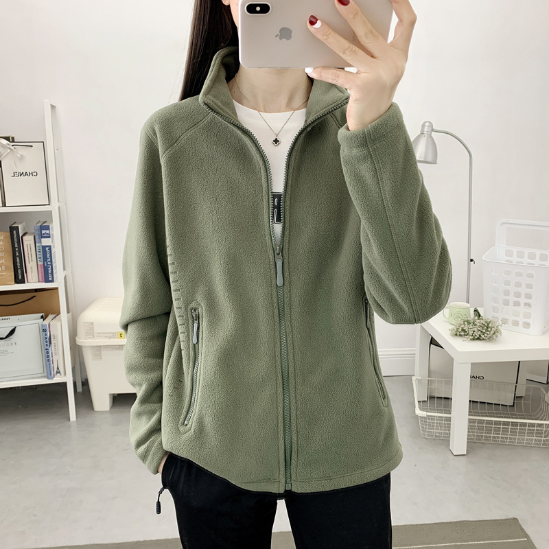 Jacket de terciopelo shaker hombre al aire libre invierno invierno abrigo abrigo abrigo de terciopelo perforación interior cardigán de doble cara camisa de moda mujer image 2