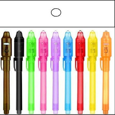 El registro de la pen incoloro desaparece misterioso bolígrafo invisible bolígrafo detector de billetes bolígrafo bolígrafo con efecto LED