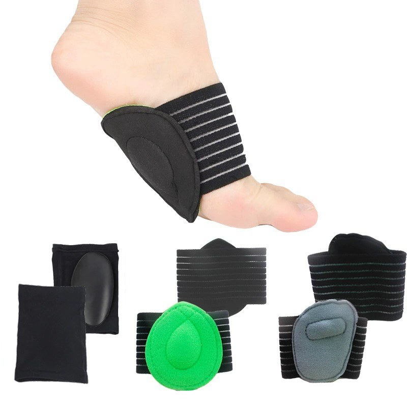 Толстые ножные коврики для ног Плоская плоскостопная поддержка для демпфирования ножные чехлы для высоких дуков для ног горизонтальный лук для коррекции спортивной повязки