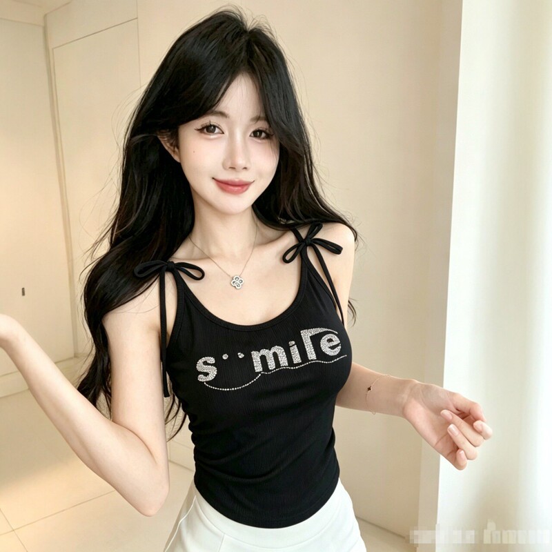 Cross-border women's clothing: Rhinestone-embellished strapless camisole with letter rhinestones, sexy and slimming short sleeveless top Cross-border women's clothing: Rhinestone-embellished strapless camisole with letter rhinestones, sexy and slimming short sleeveless top