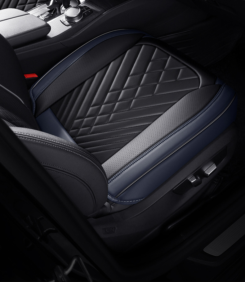 2025 New Amazon Full Leather Three-Piece Car Cushion Leather Cushion Backless Car Cushion Wholesale