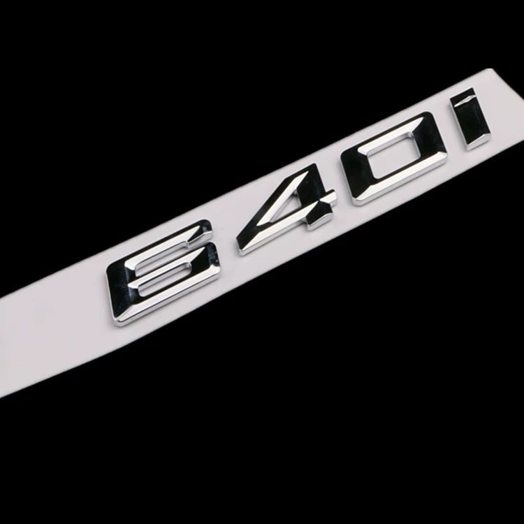 Suitable for the new BMW 630i, 640i, and 650i models; includes the car emblem, lettering, and the new 6 Series digital tail emblem