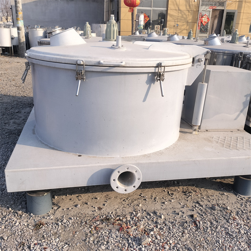 供应二手衬塑离心机   化工粉体不锈钢脱水离心机  密闭式离心机