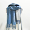 Double-sided cloak, demi-season scarf, long universal cashmere, increased thickness, wholesale