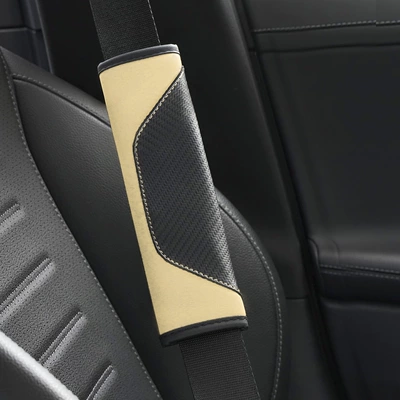 Seat Belt Cover Protective Cover | Seat belt shoulder pad - beige-standard-edition-2365
