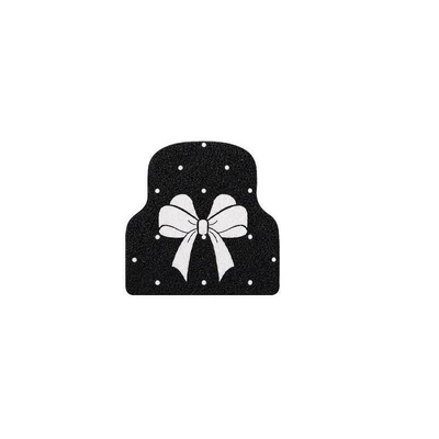 Ins-style cute cartoon bow silk loop car mat, wear-resistant, dirt-resistant, durable, mud-scraping, easy to clean, car interior floor mat (Avtomobil döşəmə paspasları) - nai-fu-die-belt-single-row-silk-loop-5050cm1919