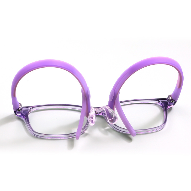 兒童眼鏡框 超輕舒適硅膠防滑耳鈎 兒童近視眼鏡架廠家批發Y8817