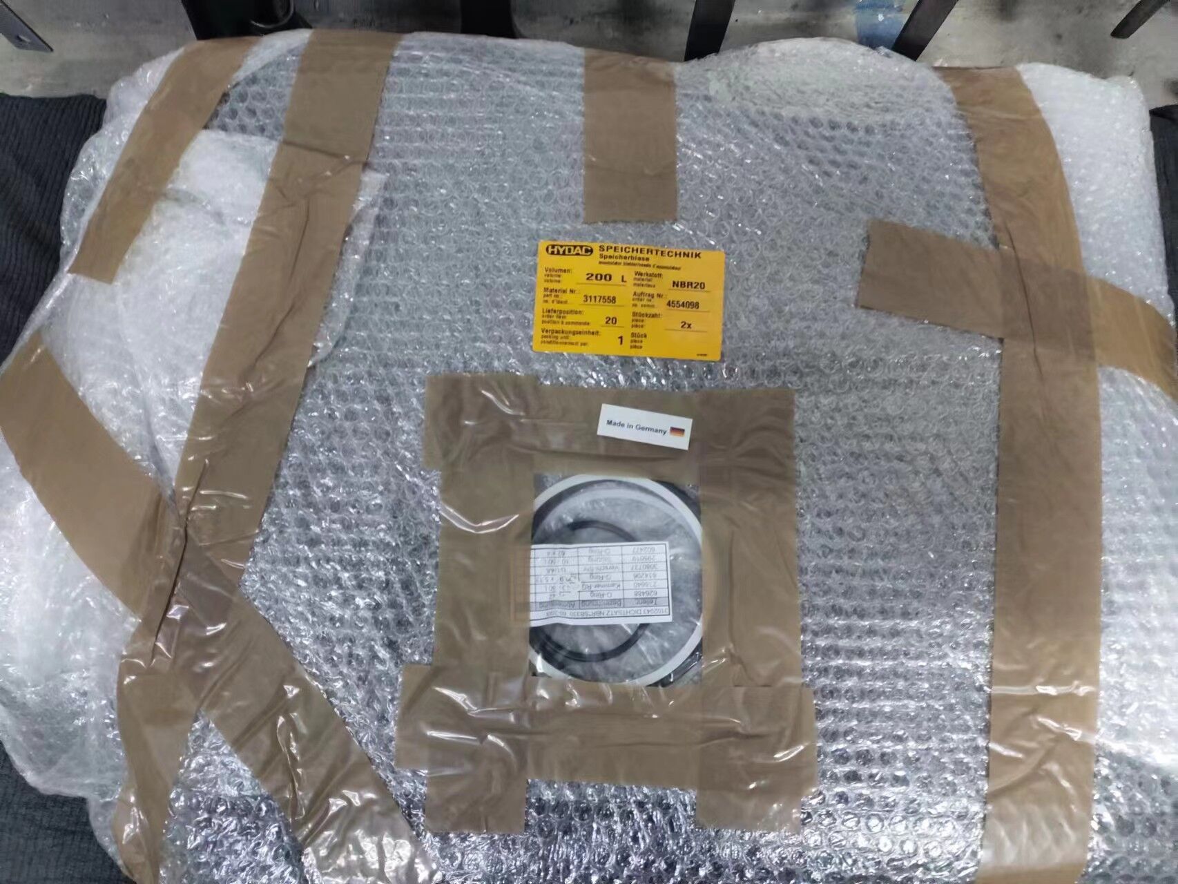 贺德克HYDAC蓄能器皮囊  200L nbr20  3117558 货期短