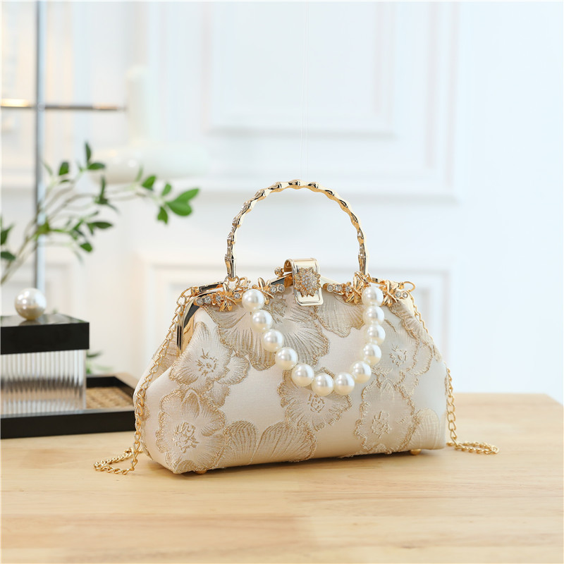 Women's womenbag Bag Cheongsam Bag National Style Women's Bag Handbag Evening Bag Clutch Bag Shoulder Crossbody Bag Show Bag