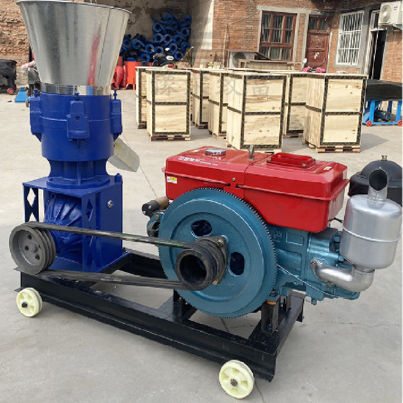 厂家直发200型饲草造粒机 平模压辊青草制粒机 多功能草粉压粒机