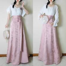 国风原创汉服唐褙子圆领衫齐腰破裙日常通勤装