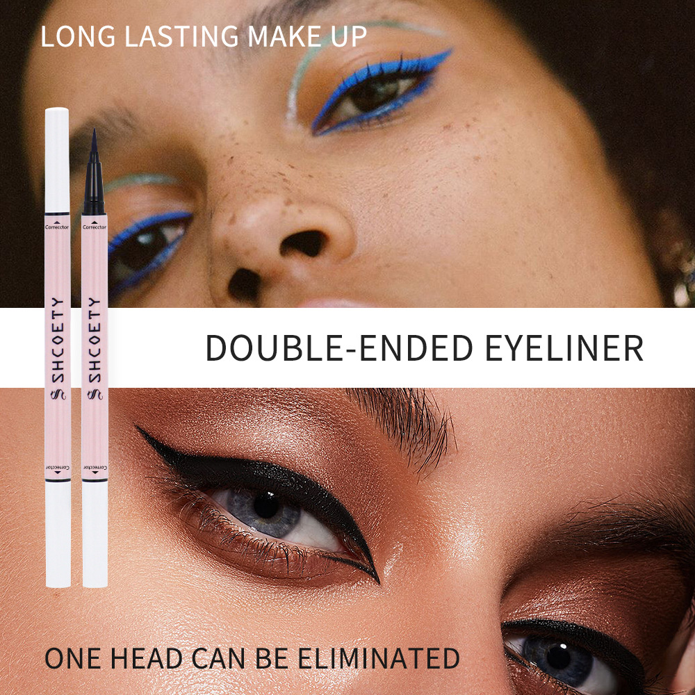 SHCOETY Cross-border Double-headed ultra-fine eyeliner Liquid is smooth, long-lasting, sweat-proof, water-proof, quick-drying and does not smudge eyeliner Specification drawing