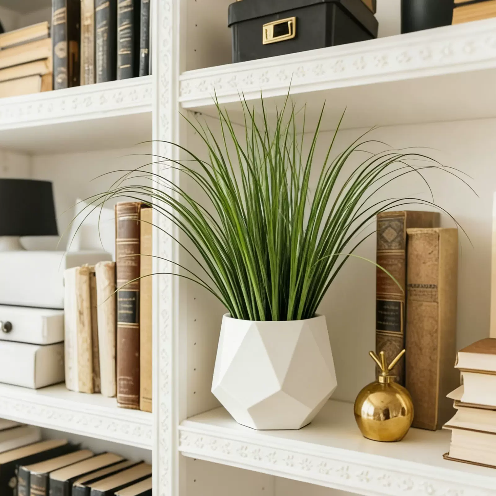 北欧 ins 风仿真蒲草室内仿真绿植装饰仿真洋葱草假花植物墙配材