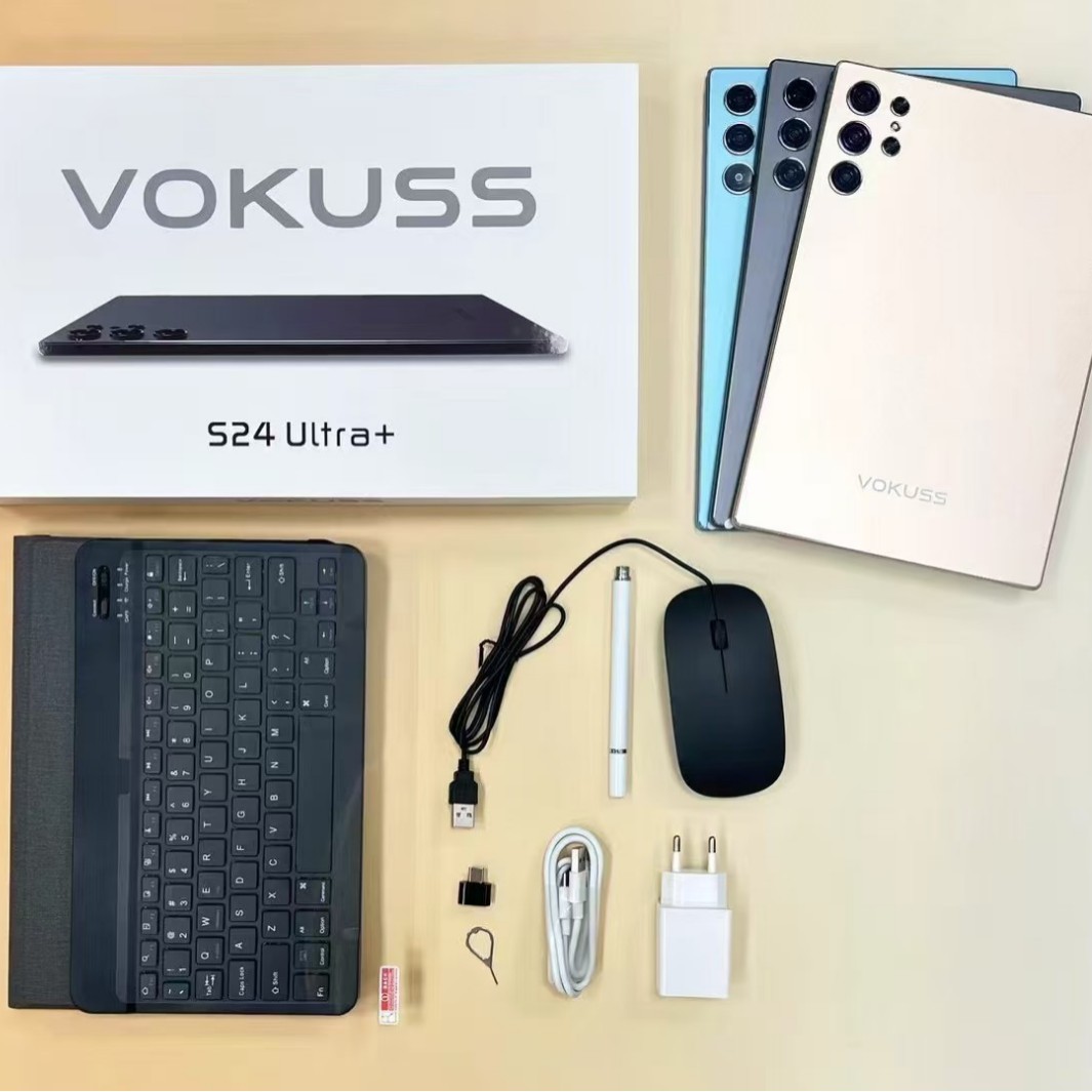 VOKUS S24wifi新款10寸平板电脑插卡超薄智能安卓商务办公跨境