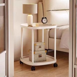 Sofa Side Table Home Mobile Coffee Table Bedroom Balcony Mini Table Bedside Storage Rack Modern Simple Small Apartment