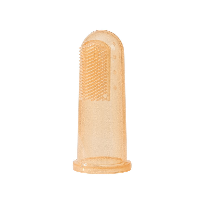 Bebé dedo manga cepillo de dientes de silicona super suave pelo pulgar manga pecho cepillo dientes completo silicona lengua recubrimiento cepillo de dientes mascota cepillo de dientes