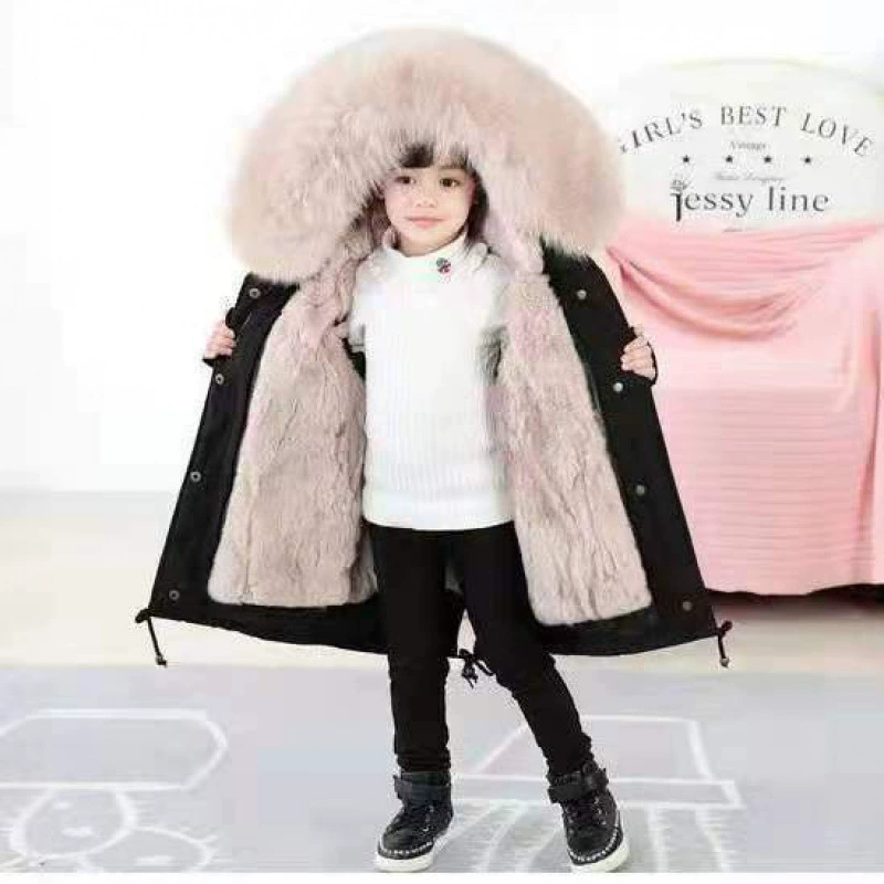 Warm children's removable down jacket for men and women