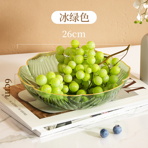Fruit plate with a high-end, light luxury Instagram style, living room coffee table snack tray, commercial food grade fruit bowl display