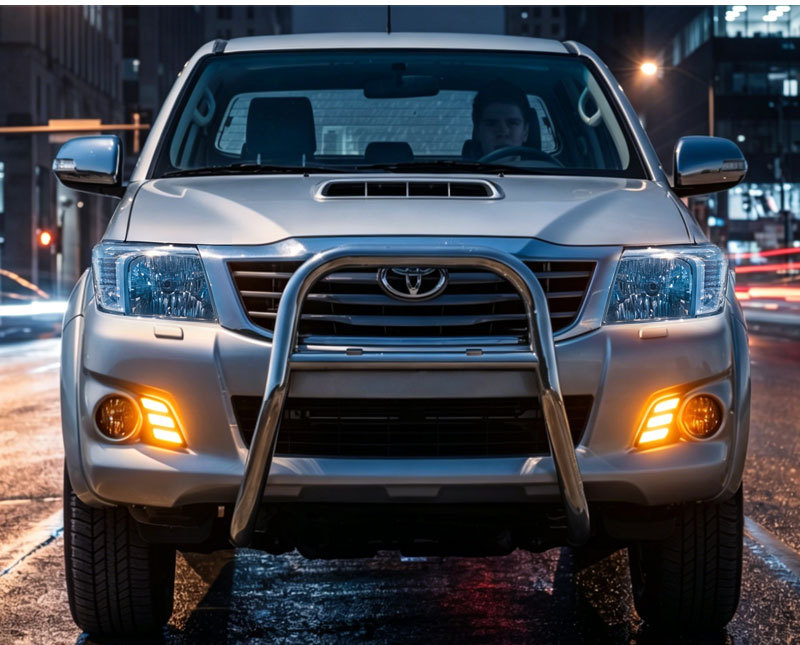 Suitable for Toyota 11-14 Hilux Vigo Daytime Running Lights Led Front Fog Lights Daytime Running Lights