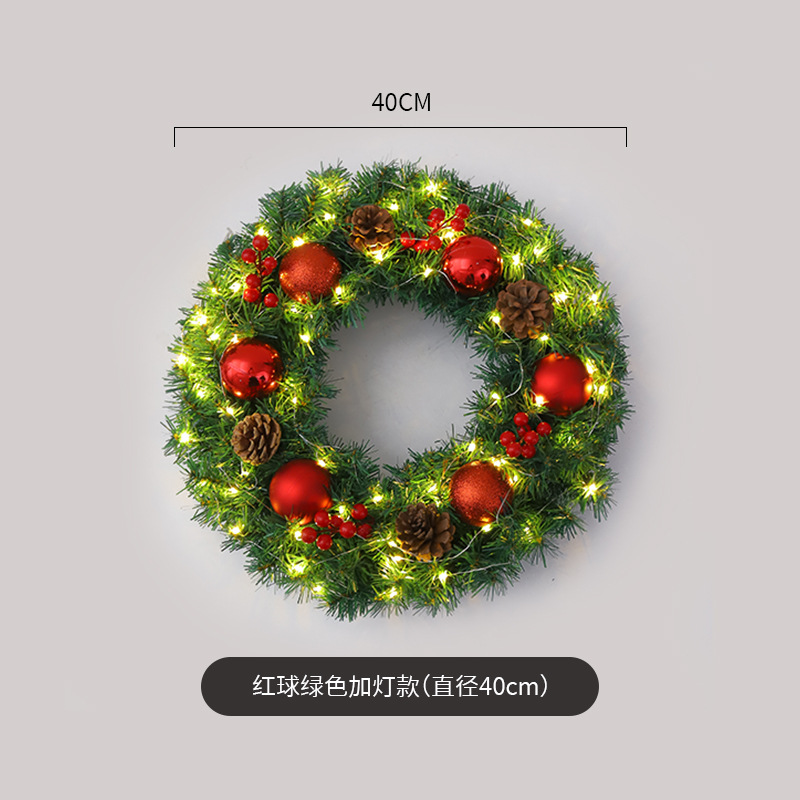 Amazon popular guirnalda de Navidad ratán 40/50/60cm decoración de Navidad Garland decoración escena diseño
