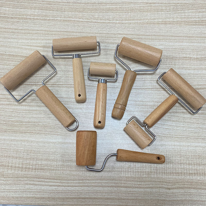 Walnut wood rolling pin for home use, solid wood pastry and pizza roller, dough roller, roller dough stick