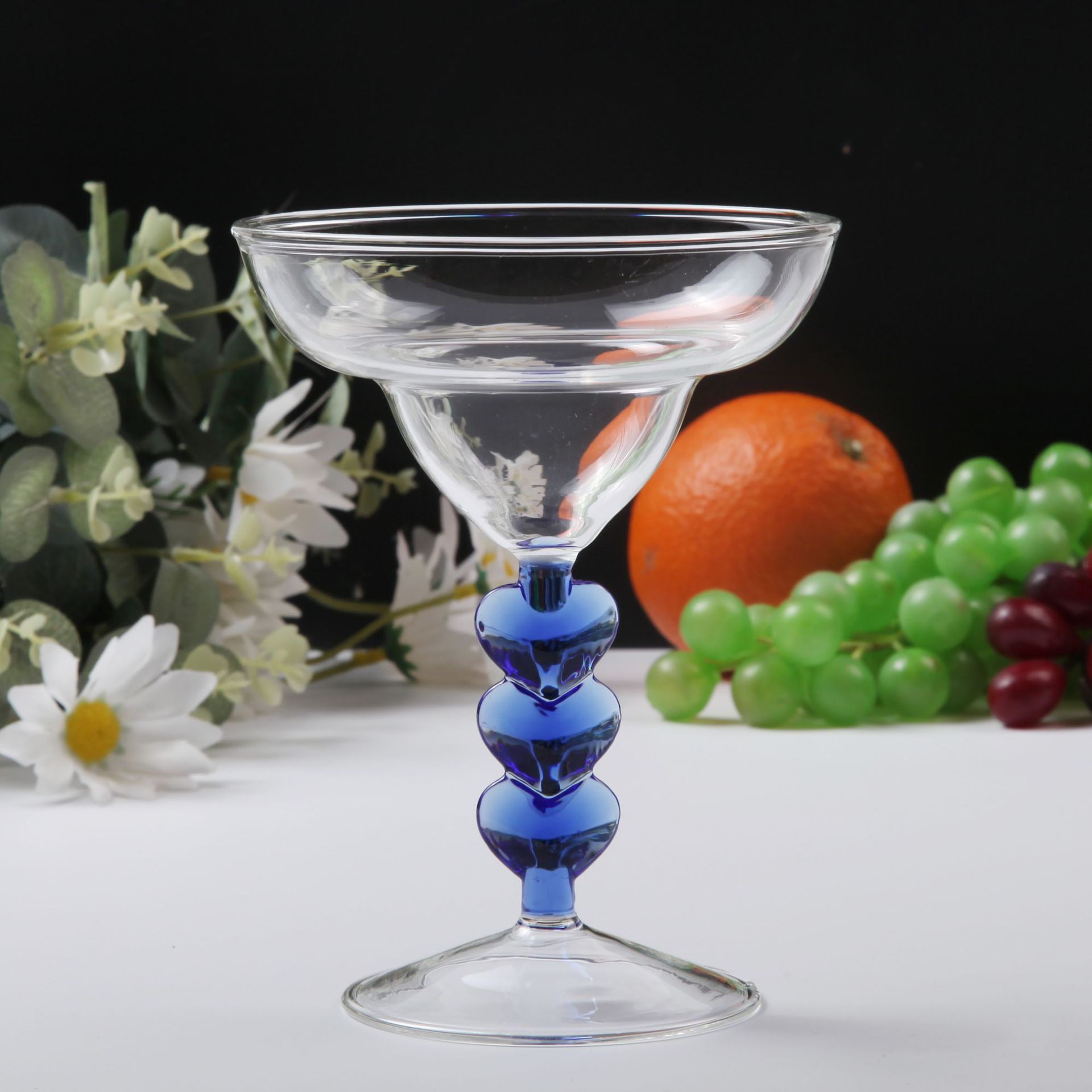 블루 아이스크림 컵 직경 11.3 높이 15 입 11.3 바닥 8 용량 190ml 무게 119g