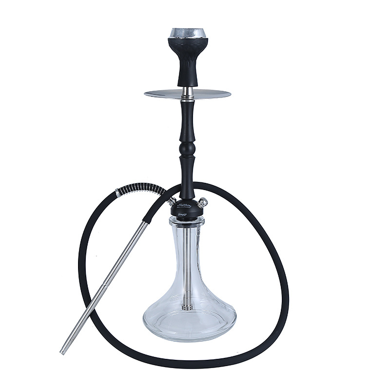 Cross-Border Hookah Russian Stainless Steel Hookah Matt Pear Hookah Ready-Made Hookah