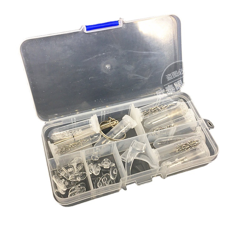 時計無枠サングラスフレーム鼻托ねじ箱ナットナイフキット家庭修理箱セット