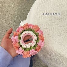DIY手工钩织铃兰花发圈头绳毛线成品自制头饰送闺蜜礼物