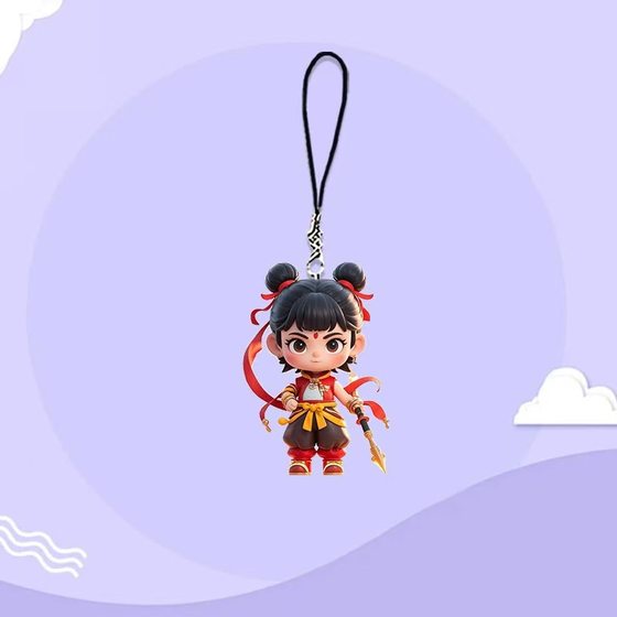 Lotus pancake cp pendant which zha 2 magic child sea cartoon animation high color value mobile phone chain which zha ao c schoolbag pendant