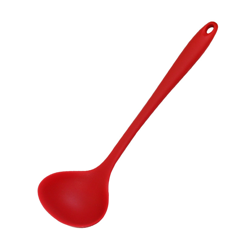 Espátula de silicona cuchara de sopa Espátula de silicona antiadherente de 8 piezas espátula mango alargado espátula utensilios de cocina de silicona de grado alimenticio al por mayor