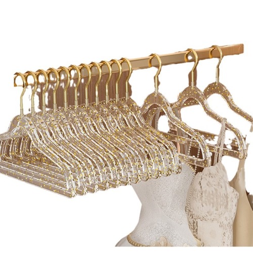 Transparent clothes rack for household clothes fairy markless anti-slip clothes rack for light luxury clothing store special clothes drying