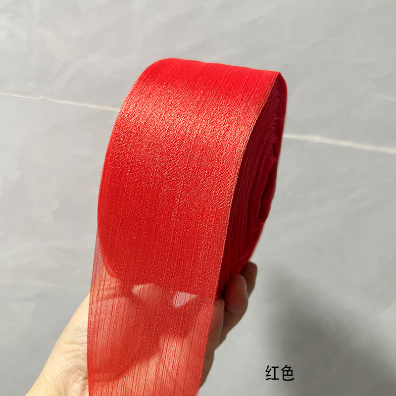 6CM 스노우 원사 리본 수제 로리타 니앙 DIY 동반 행사 장식 폴드 원사 의류 부케 액세서리