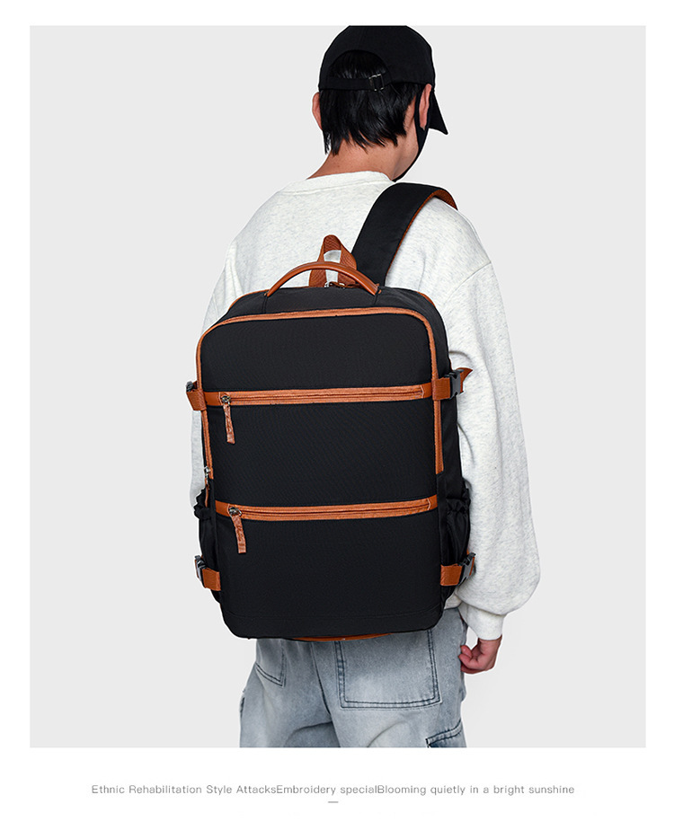 Cross-Border Travel Backpack Business Carry-On Airplane Backpack Unisex Lightweight High-Quality Design Travel Luggage Storage Bag