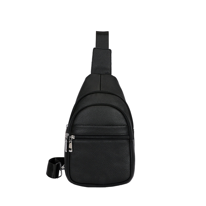 Echtes Leder Herren Brusttasche Umhängetasche Für Outdoor Alltag_voghion.com