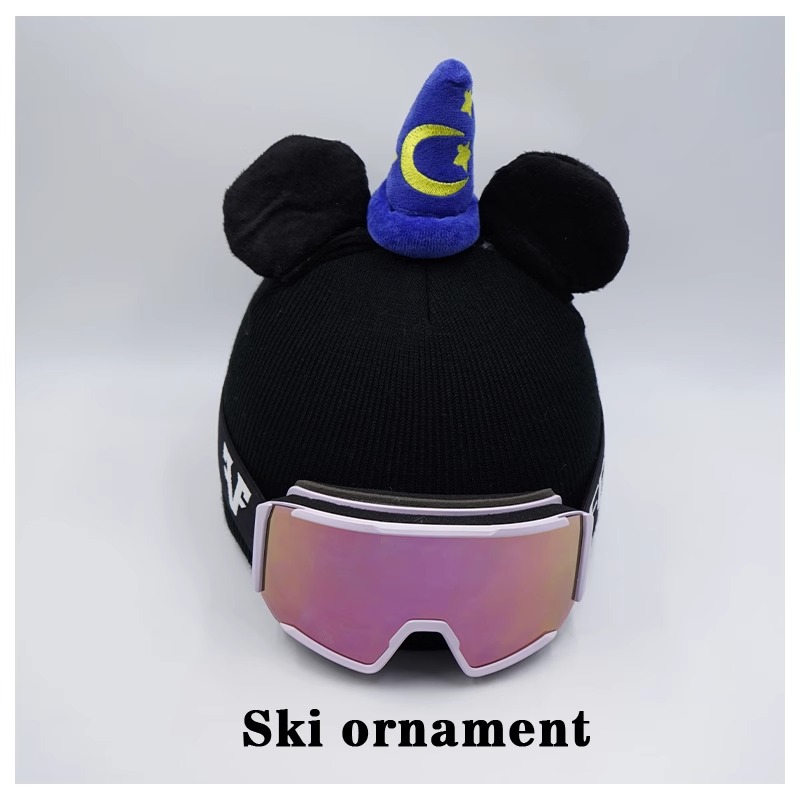 Blue Magic Hat Mickey Ski Hat Helmet Cover Decoration Plush