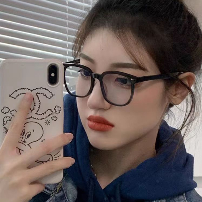 Nuevo estilo transfronterizo, marco de uñas de arroz, hombres y mujeres, el mismo estilo, cara pequeña, gafas anti-luz azul, gafas de sol para exteriores