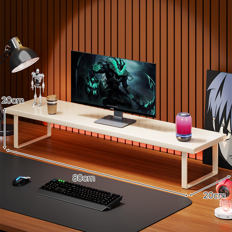 Soporte Elevador para Monitor de Computadora de Madera Organizador para Escritorio