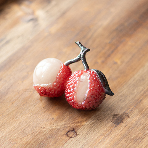 Litchi Color Changing Tea Pet High-End Ornament Simulated Pettable Creative Personalized Tea Table Tea Tray Tea Ceremony Accessories Decor Tea Toy